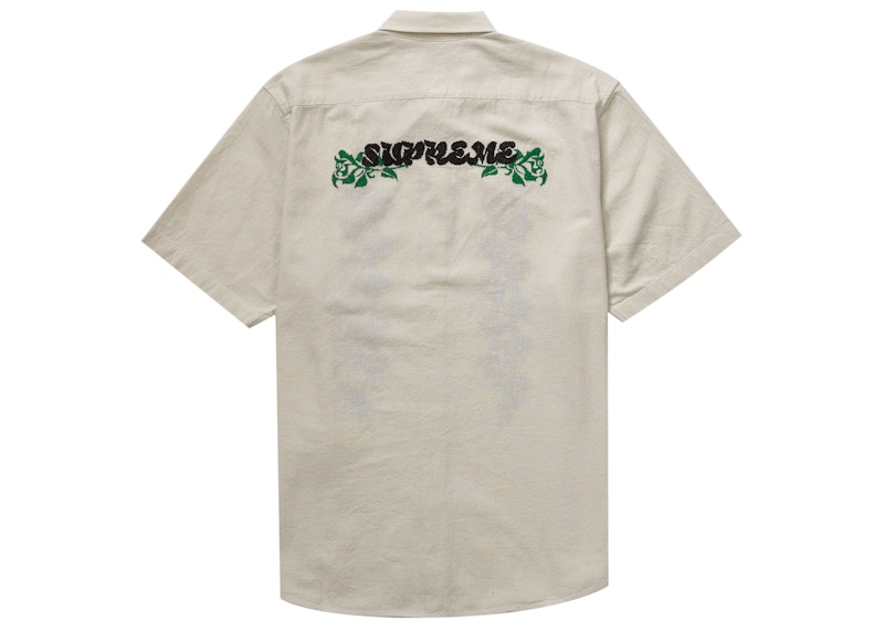 Supreme Needlepoint S/S Shirt White 圖 2