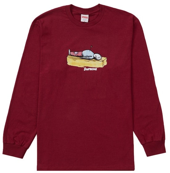 supreme-neil-blender-arrow-l-s-tee-cardinal