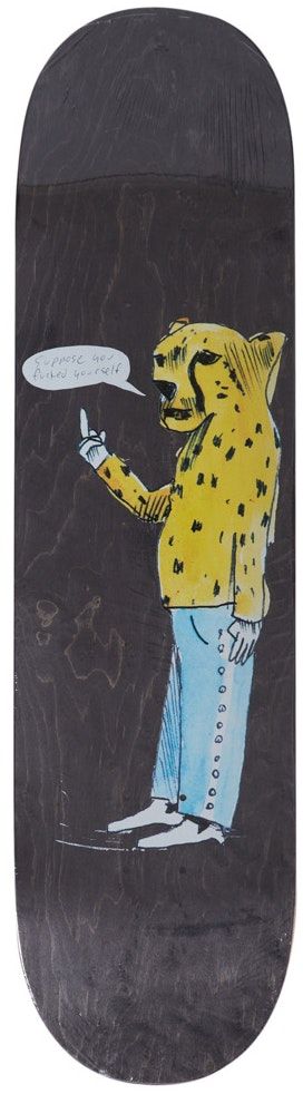 supreme-neil-blender-cheetah-skateboard-deck-black
