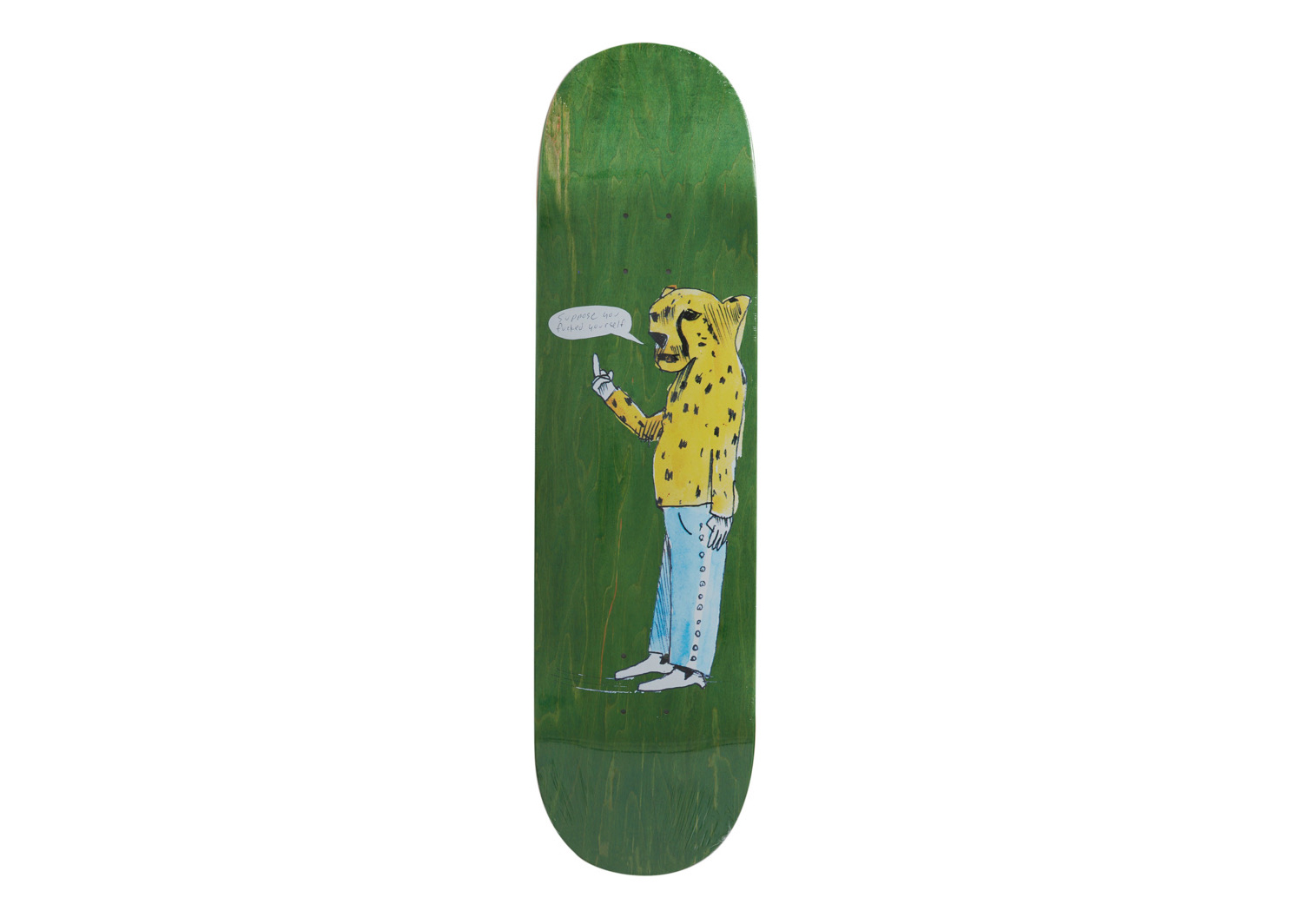 Buy Supreme Neil Blender Skateboard Cheetah Hijau Deck