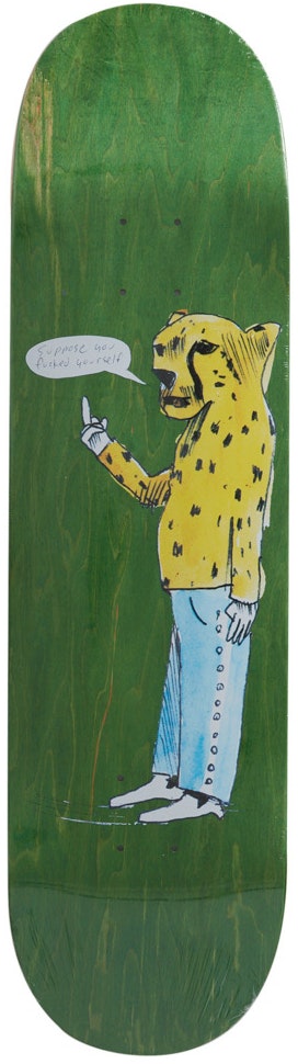 supreme-neil-blender-cheetah-skateboard-deck-green