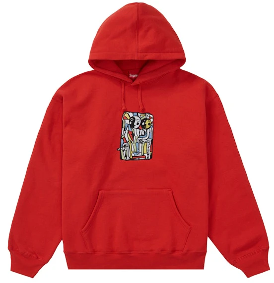 supreme-neil-blender-mosaic-hooded-sweatshirt-burnt-red