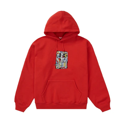 Supreme Neil Blender Mosaic Hooded Sweatshirt Burnt Red