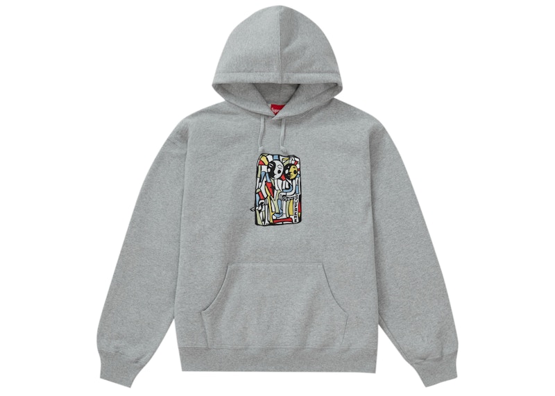 Supreme Neil Blender Mosaic Hooded Sweatshirt Heather Grey