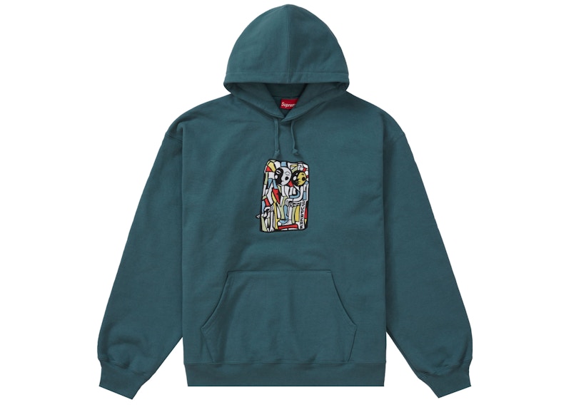 Supreme Neil Blender Mosaic Hooded Sweatshirt Slate