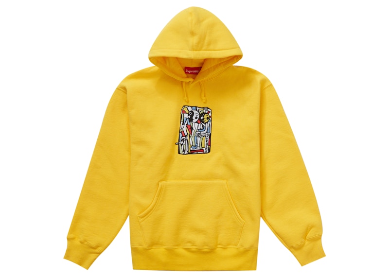 Supreme Neil Blender Mosaic Hooded Sweatshirt Yellow