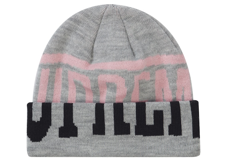 Supreme New Era 2-Tone Logo Beanie Heather Grey