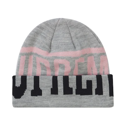 Supreme New Era 2-Tone Logo Beanie Heather Grey