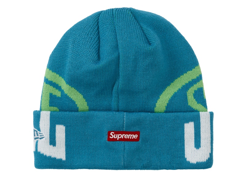 Supreme New Era 2-Tone Logo Beanie Teal 圖 2