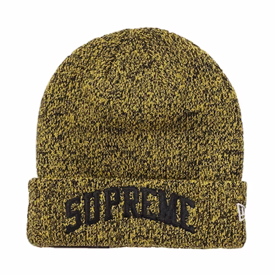 Supreme New Era Arc Logo Beanie Yellow