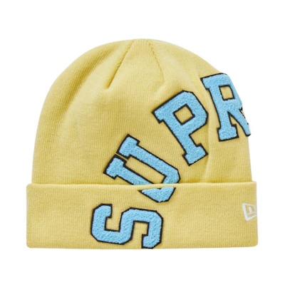 Supreme New Era Big Arc Beanie Light Yellow