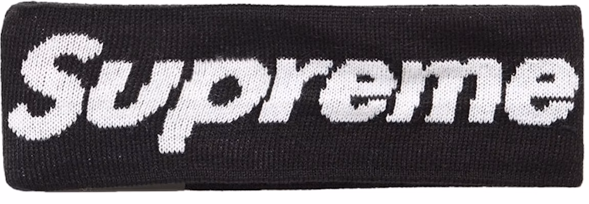 Supreme New Era Big Logo Headband Black Buy Supreme New Era Big Logo Headband Black