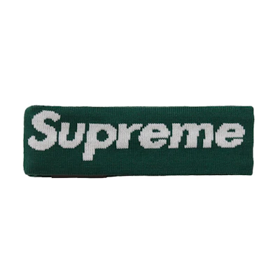 Supreme New Era Big Logo Headband Green