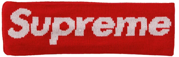 Supreme New Era Big Logo Headband Red Supreme New Era Big Logo Headband Red