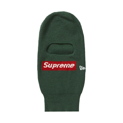 Supreme New Era Box Logo Balaclava Green
