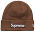 Buy Supreme New Era Box Logo Beanie (FW21) Coklat Gelap