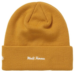 Supreme New Era Beanie Box Logo (FW21) Mustard Terang Order Supreme New Era Beanie Box Logo (FW21) Mustard Terang