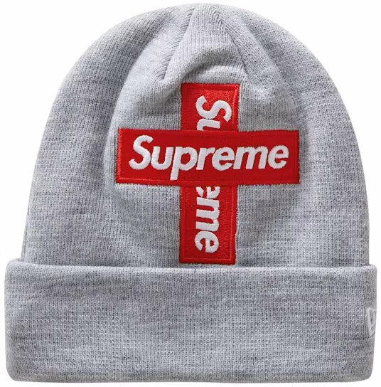 supreme-new-era-cross-box-logo-beanie-heather-grey