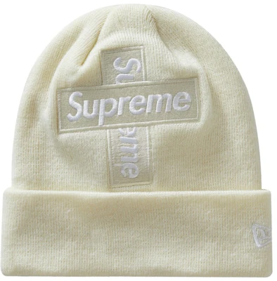 Supreme New Era Topi Beanie Logo Silang Alami Buy Supreme New Era Topi Beanie Logo Silang Alami