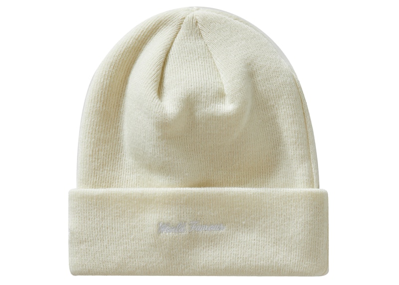 Order Supreme New Era Topi Beanie Logo Silang Alami