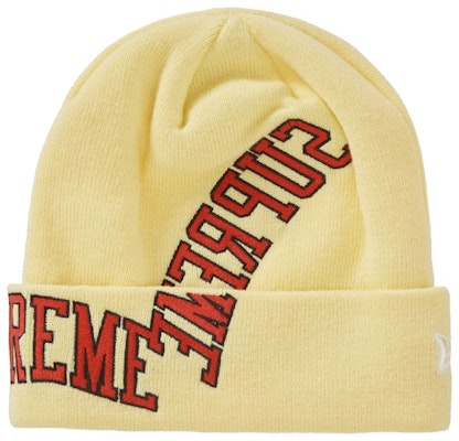 Supreme New Era Multi Arc Beanie Pale Yellow Order Supreme New Era Multi Arc Beanie Pale Yellow
