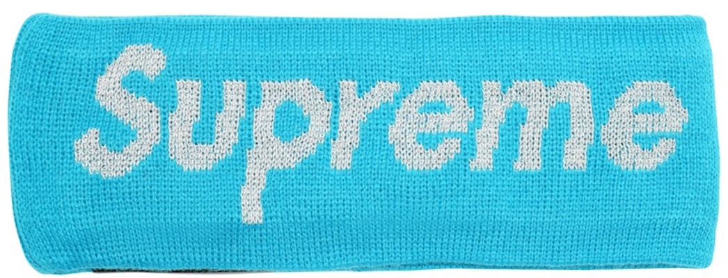 Supreme New Era Reflective Logo Headband (FW 17) Teal Buy Supreme New Era Reflective Logo Headband (FW 17) Teal