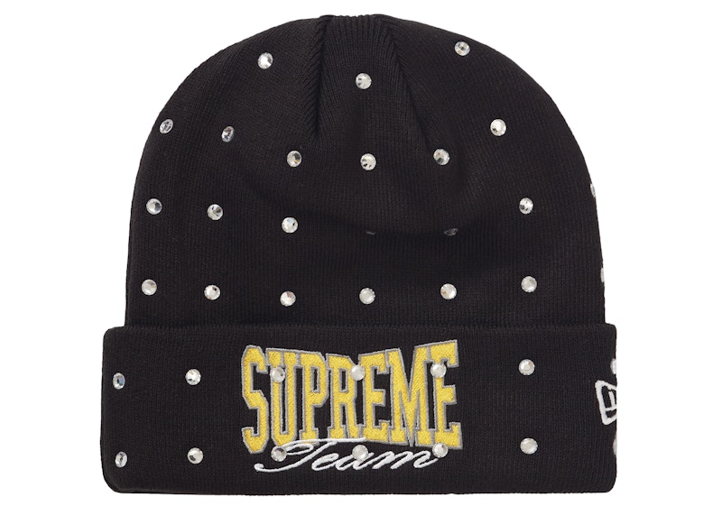 Buy Supreme New Era 水钻针织帽 黑色 (FW21)