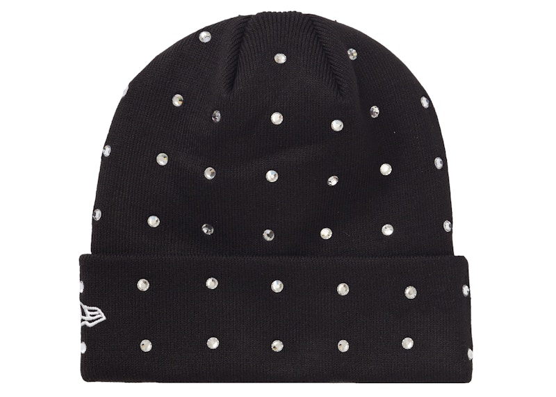 Order Supreme New Era 水钻针织帽 黑色 (FW21)