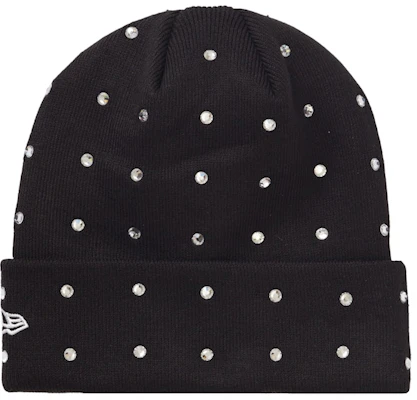 Supreme New Era 水钻针织帽 黑色 (FW21) Order Supreme New Era 水钻针织帽 黑色 (FW21)