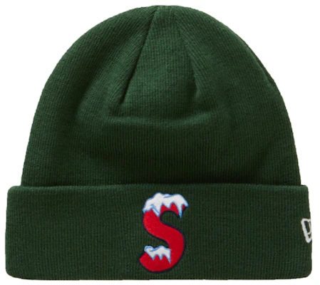 Supreme New Era S Logo Beanie (FW20) Hijau Buy Supreme New Era S Logo Beanie (FW20) Hijau