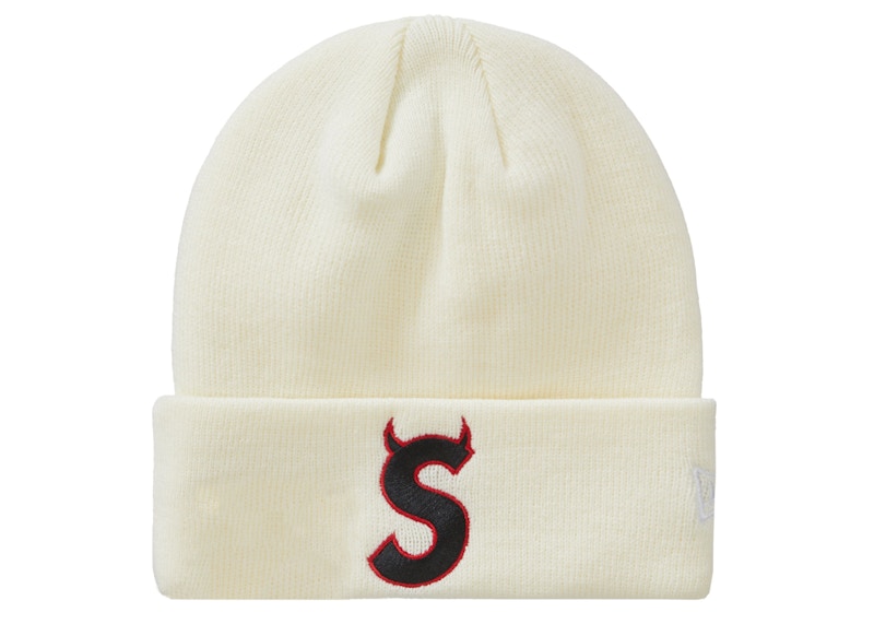 Supreme New Era S Logo Beanie (FW22) Natural