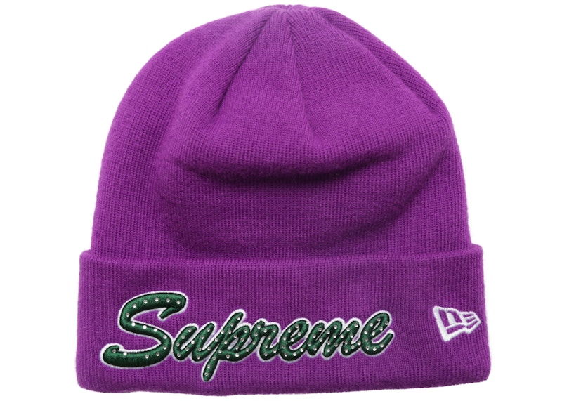 Supreme New Era Script Beanie FW18 Purple