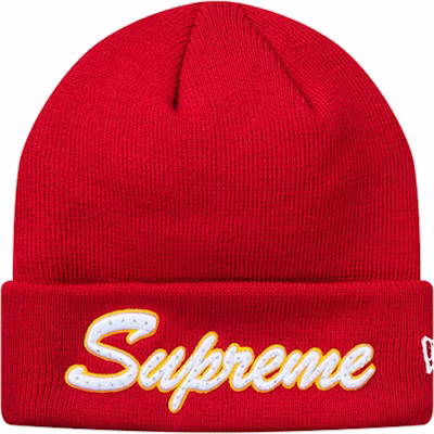 Supreme New Era Script Gorro FW18 Rojo Buy Supreme New Era Script Gorro FW18 Rojo