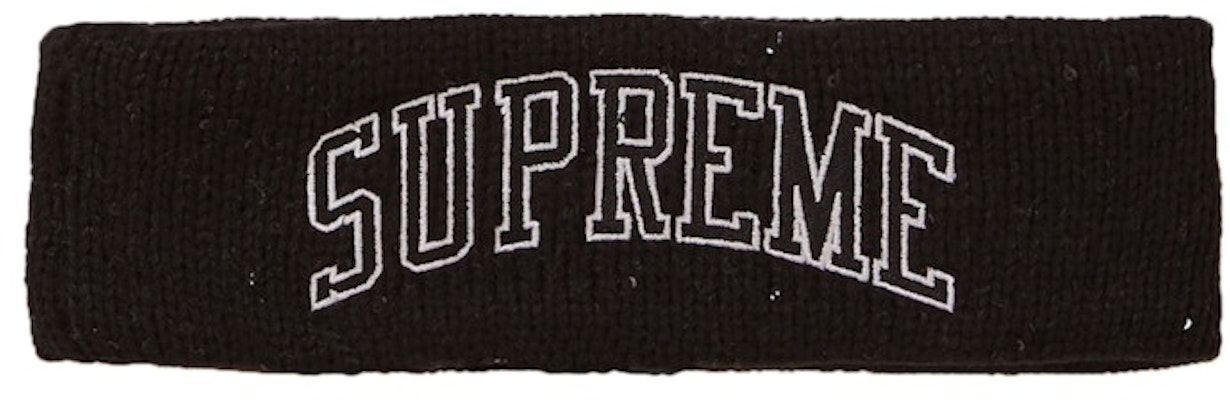 Supreme New Era Sequin Arc Logo Headband Black Buy Supreme New Era Sequin Arc Logo Headband Black