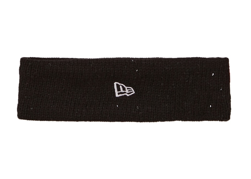 Order Supreme New Era Cinta para la Cabeza Negra con Logo Arc Sequin.