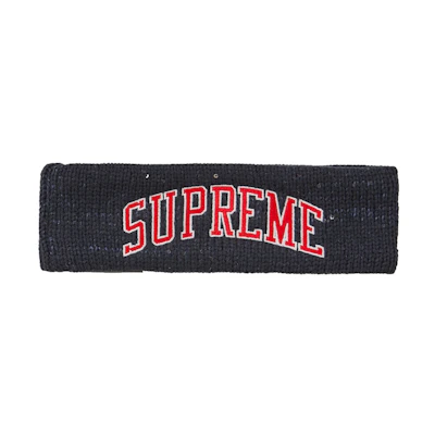 Supreme New Era Sequin Arc Logo Headband Navy