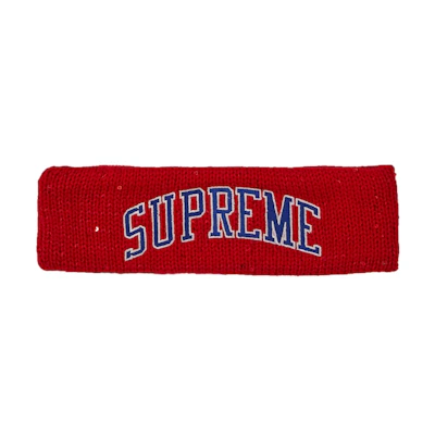 Supreme New Era Sequin Arc Logo Headband Red
