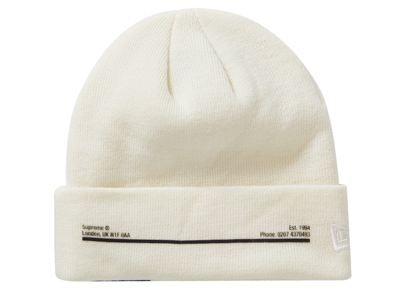 Supreme New Era Shop Beanie Natural London