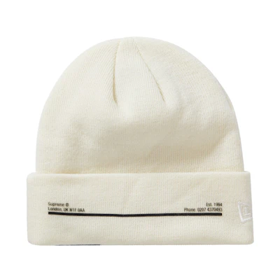 Supreme New Era Shop Beanie Natural London