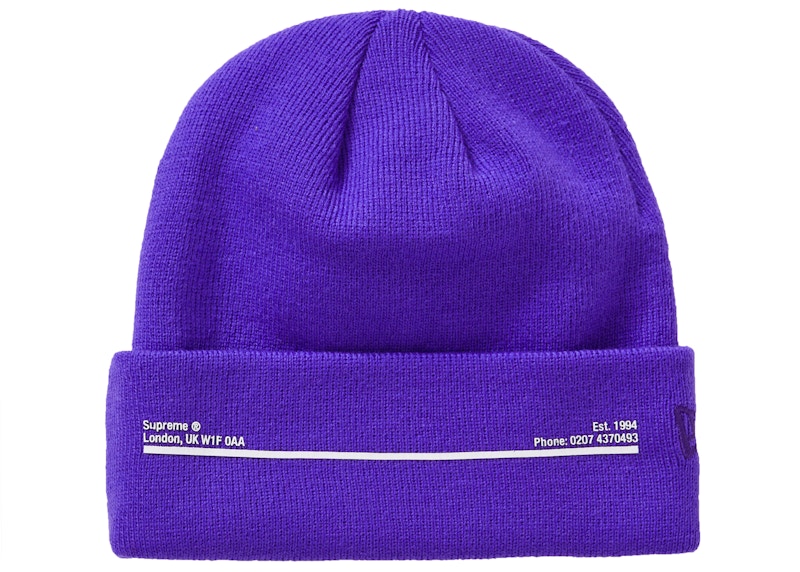 Buy Supreme New Era Beanie Ungu London