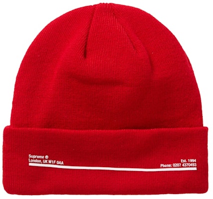 Supreme New Era Shop Beanie Merah London Buy Supreme New Era Shop Beanie Merah London