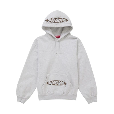 Supreme New World Order Hooded Sweatshirt Heather Grey