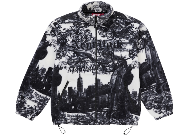Supreme New York Fleece Jacket White