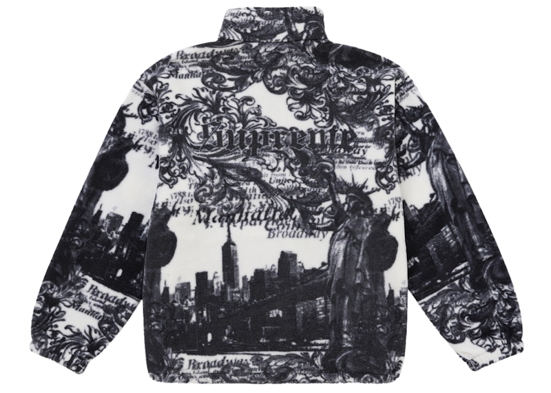 Supreme New York Fleece Jacket White 圖 2
