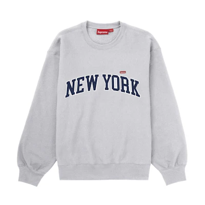 Supreme New York Shop Small Box Crewneck Ash Grey