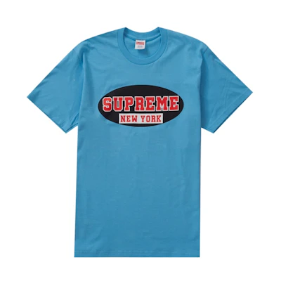 Supreme New York Tee Bright Blue