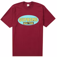 Supreme New York Tee Cardinal Supreme New York Tee Cardinal