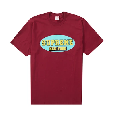Supreme New York Tee Cardinal