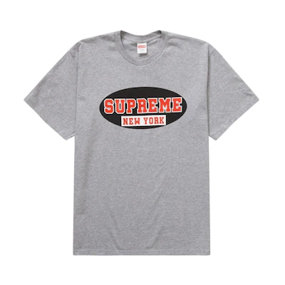 Supreme New York Tee Heather Grey
