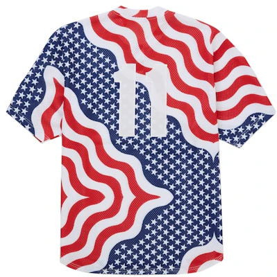 Supreme纽约美国商店S标志棒球亨利衫旗帜款 Order Supreme纽约美国商店S标志棒球亨利衫旗帜款